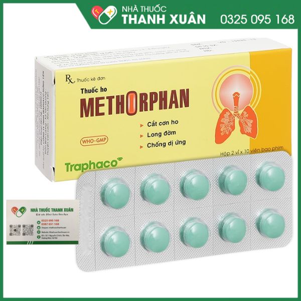 Thuốc ho Methorphan - Điều trị ho khan, ho có đờm, ho do dị ứng